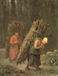 Mujeres Campesinas con Leña, c.1858